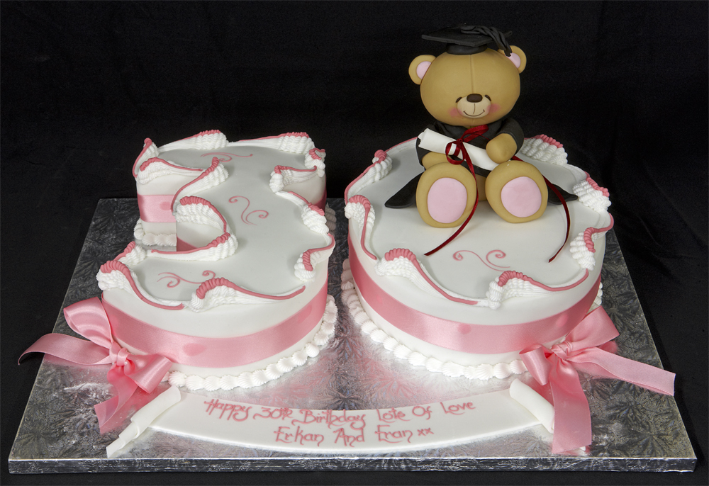 Amazing birthday cakes designs for 30 years old 003280%20Figure%2030%20Birthday%20Cake%20with%20Graduation%20Dressed%20Teady%20Bear Amazing birthday cakes designs for 30 years old